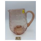 PINK DEPRESSION GLASS PITCHER