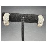 SWAROVSKI CRYSTAL CLIP ON EARRINGS