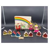 VINTAGE JAPAN - PUTZ CHRISTMAS HOUSES & ANGELS ETC
