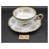 SHAFFORD 3 FOOTED TEACUP AND SAUCER