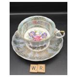 SHAFFORD 3 FOOTED TEACUP AND SAUCER