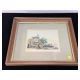FRAMED EUPOPEAN ETCHING