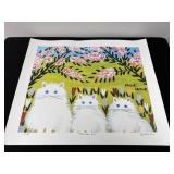 MAUD LEWIS - THREE WHITE CATS LE