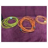 THREE EXTENSION CORDS