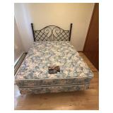 QUEEN SIZE BED WITH MATTRESS & BOXSPRING