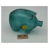 WOODS BROS 1960'S GLASS PIGGY BANK