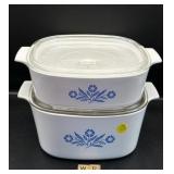 2 CORNING WARE CASSEROLES