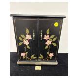 WOODEN HANDPAINTED JEWELRY BOX