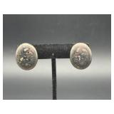 STERLING SILVER SCREW BACK EARRINGS