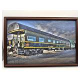 FRAMED CANADIAN NATIONAL RAILWAYS TRAIN PRINT