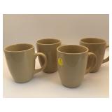 SET OF 4 STONEWARE MUGS