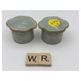 PAIR DECORATIVE TRINKET BOXES