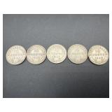 1941,1942,1943,1944,1945 NEWFOUNDLAND 10 CENTS