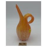 VINTAGE BRINNS ART GLASS PITCHER
