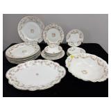 SELECTION OF BRIDAL ROSE DISHES - VARIOUS BRANDS