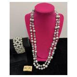 VINTAGE NECKLACE AND BRACLET