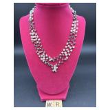 FRESH WATER AND CRYSTAL PEARL NECKLACE
