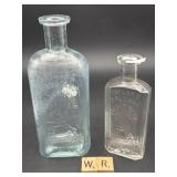 2 TAYLORS DRUG  MEDICAL BOTTLES FROM BRIDGEWATER