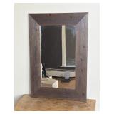 MODERN PINE FRAMED MIRROR
