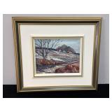 J GREGORY OIL ON BOARD - THE SETTLEMENT