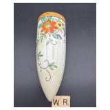 JAPANESE LUSTERWARE HAND PAINTED WALL VASE