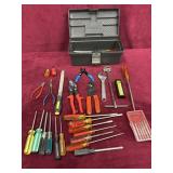 RUBBERMAID TOOL BOX W. CONTENTS