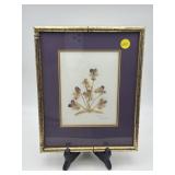 SIGNED BOTANICAL ARTWORK PRESSED FLOWERS
