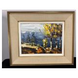 BILL ZURO ORIGINAL OIL ON BOARD-OCTOBER