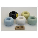 SET OF 5 CANDLE HOLDERS