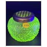 VASELINE URANIUM RICH ROSE BOWL