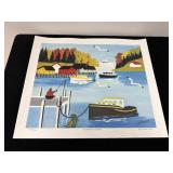 MAUD LEWIS - FISHERMAN ON DOCK - LE