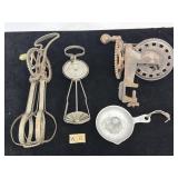 4 ANTIQUE KITCHEN UTENSILS