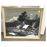 ORIGINAL PAINTING ON SILK - ORIENTAL ARTIST
