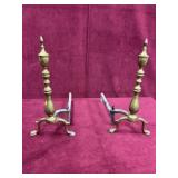 BRASS FIREPLACE SCREEN STANDS