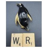 SWAROVSKI CRYSTAL PENGUIN BROOCH