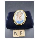 LIMOGES PORTRAIT BROOCH