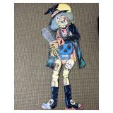 VINTAGE LARGE DIE CUT HALLOWEEN WITCH