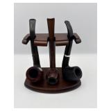 PIPE STAND WITH 3 PIPES