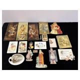 SELECTION OF ADVERTISING AND ANTIQUE CARD PIECES