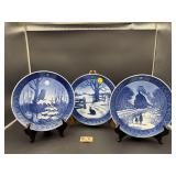 3 ROYAL COPENHAGEN PLATES