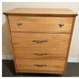 MAPLE 4 DRAWER DRESSER