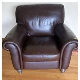 ITALSOFA LEATHER ARM CHAIR