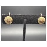 STERLING GOLD FILLED SCREW BACK EARRINGS