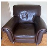 ITALSOFA LEATHER ARM CHAIR