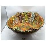 LARGE MEXICAN HAND MADE POTTERY BOWL