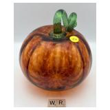 MODERN BLOWN GLASS PUMPKIN
