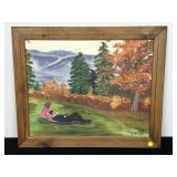 SIGNED B DAVIDSON - ORIGINAL OIL ON BOARD
