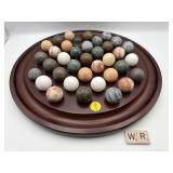 VINTAGE MARBLE SOLITAIRE GAME SET