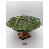 PORTUGAL CERAMIC PEDESTAL BOWL