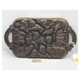 1984 JOHN WRIGHT ZOO ANIMAL CAST PUZZLE BAKING PAN